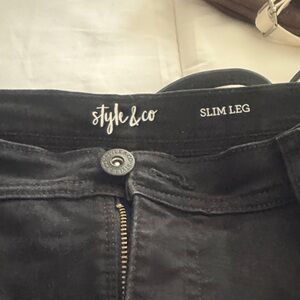 Style & Co. Women's Dark Slim Leg Jeans